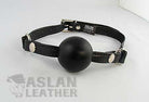 Silicone Ball Gag in Black Kink by Aslan Leather- The Nookie