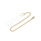 White Leather Floral Collar with Leash Kink by Liebe Seele- The Nookie