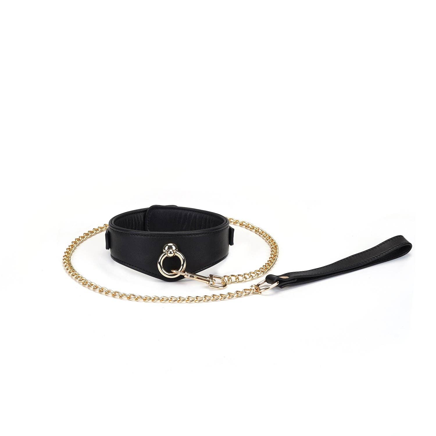 Dark Secret Black Deluxe Curved Collar with Lock Kink by Liebe Seele- The Nookie