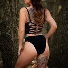 Frisson Corset Black Lingerie by Monique Morin Lingerie- The Nookie