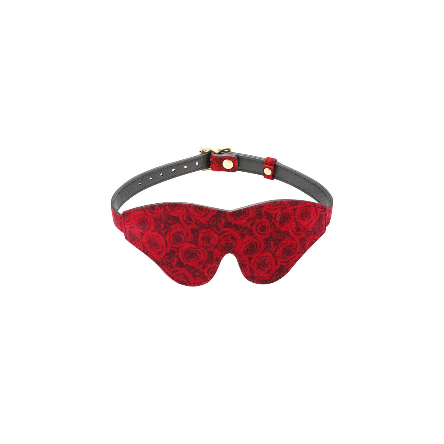 Kinbaku Ukiyoe Luxury Red Rosy Lamb Suede Leather Blindfold Kink by Liebe Seele- The Nookie