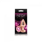 Medium Rose Gold Plug with Pink Gem Dildo by NS Novelties- The Nookie