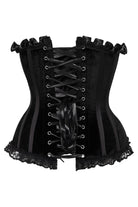 Black Velvet Steel Boned Burlesque Corset Lingerie by Daisy Corsets- The Nookie