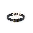 Demon's Kiss Black Leather Choker with Big Letters SLUT Kink by Liebe Seele- The Nookie