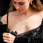  Plus X: Matte Black Cross Nipple Pasties Lingerie by Pastease®- The Nookie