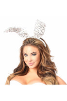 White Sequin Bunny Ears Lingerie by Daisy Corsets- The Nookie