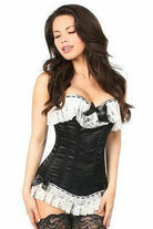 Lavish Black Burlesque Corset with Lace Lingerie by Daisy Corsets- The Nookie