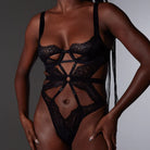 Minna Playsuit Black Lingerie by Thistle & Spire- The Nookie