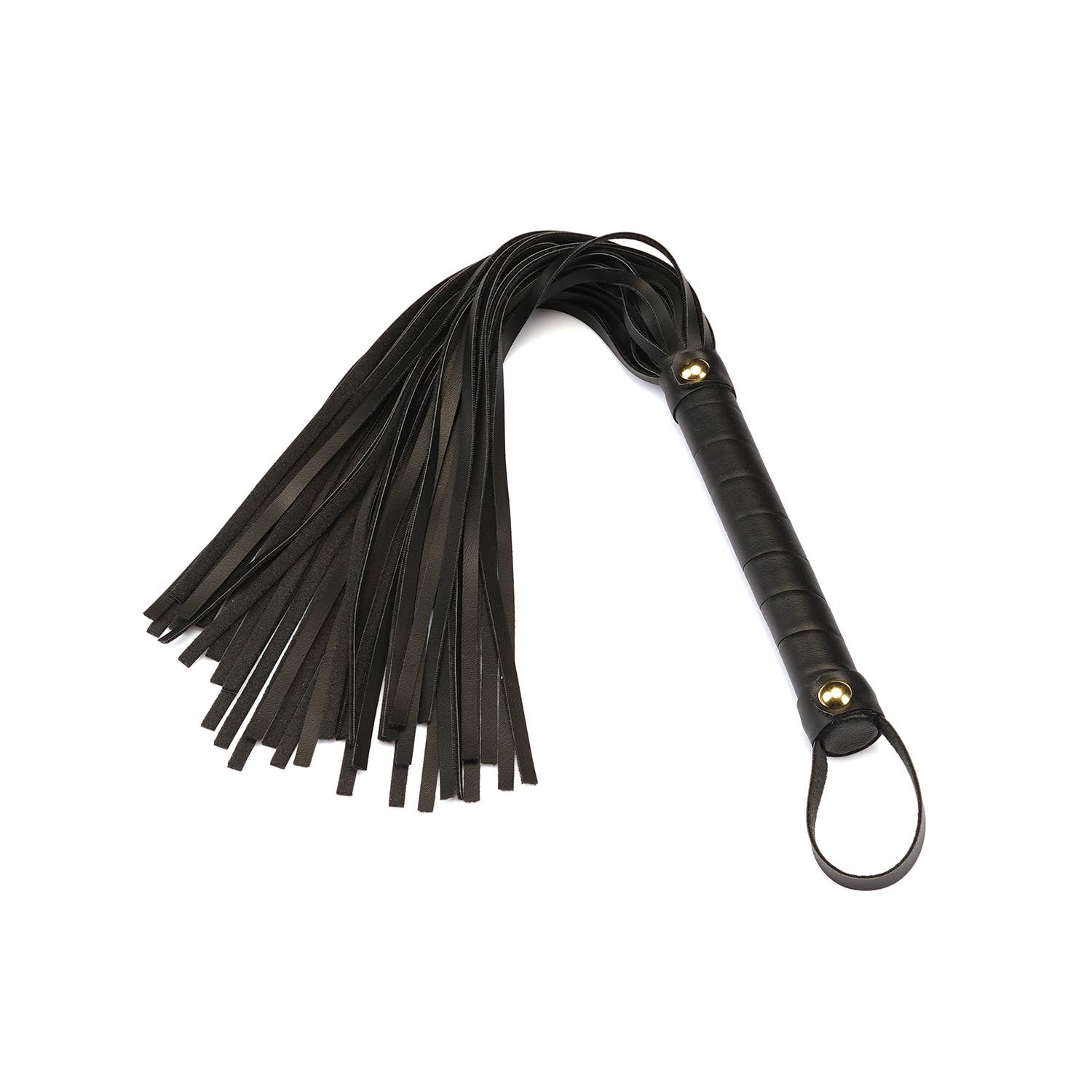 Dark Candy Black Vegan Leather Flogger Kink by Liebe Seele- The Nookie