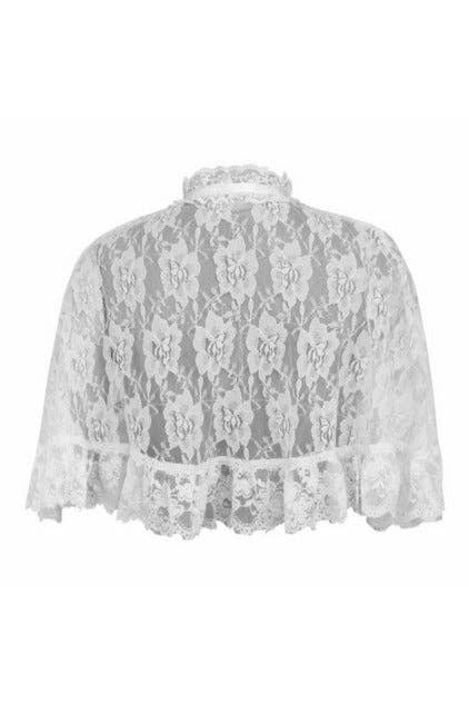White Lace Cape Lingerie by Daisy Corsets- The Nookie