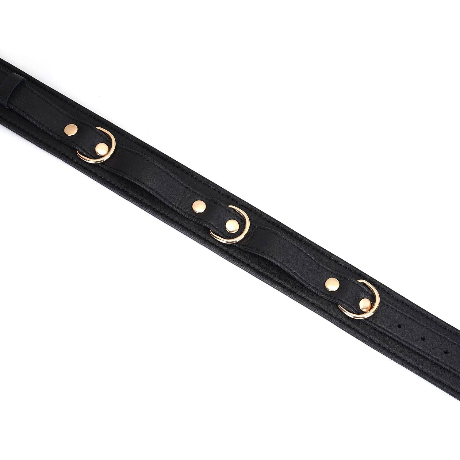 Dark Secret Leather Thighcuffs with Gold Hardware Kink by Liebe Seele- The Nookie