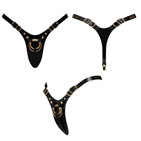 Leatherette Harness Fabulous in Black Harness by Strap-On-Me- The Nookie