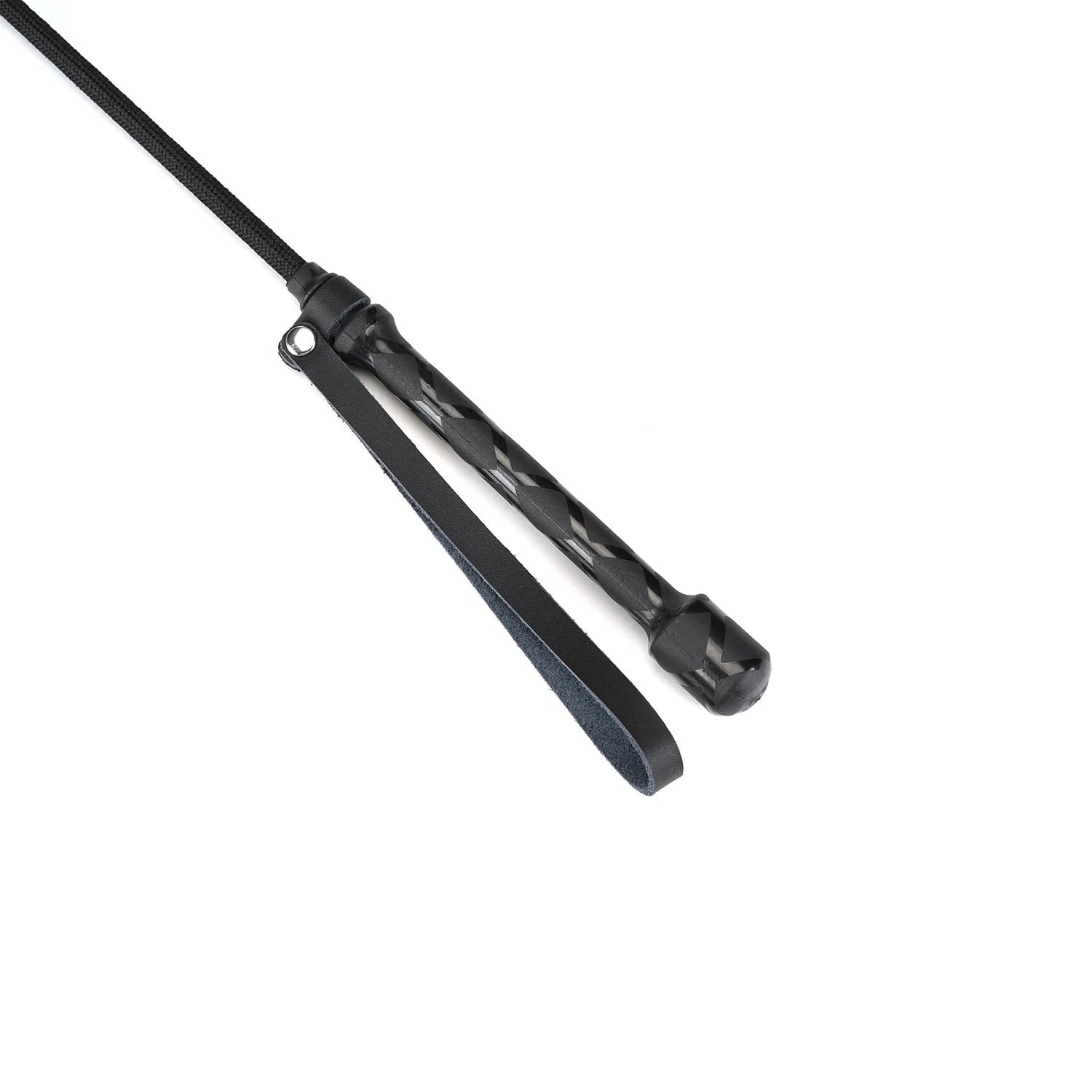 Black Bond Riding Crop With Wide Tip Kink by Liebe Seele- The Nookie