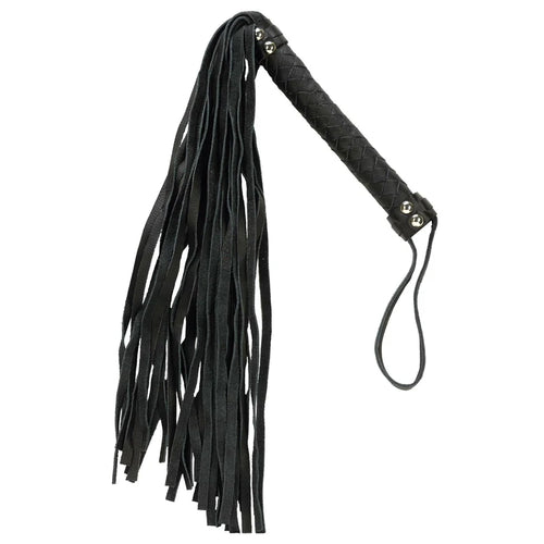  Black Whip with Black Handle Kink by Punishment- The Nookie