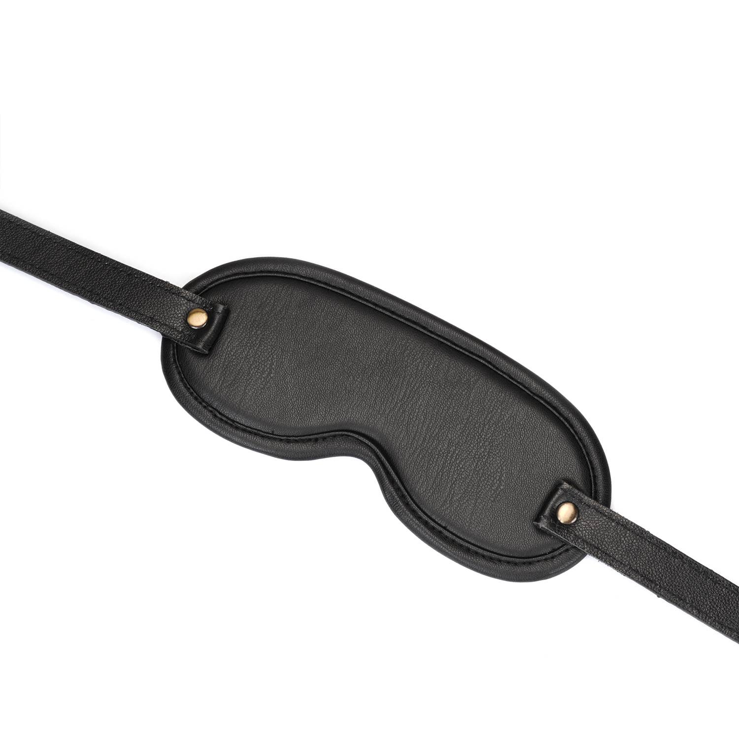 Crocodile Noir Black Leather Blindfold Kink by Liebe Seele- The Nookie