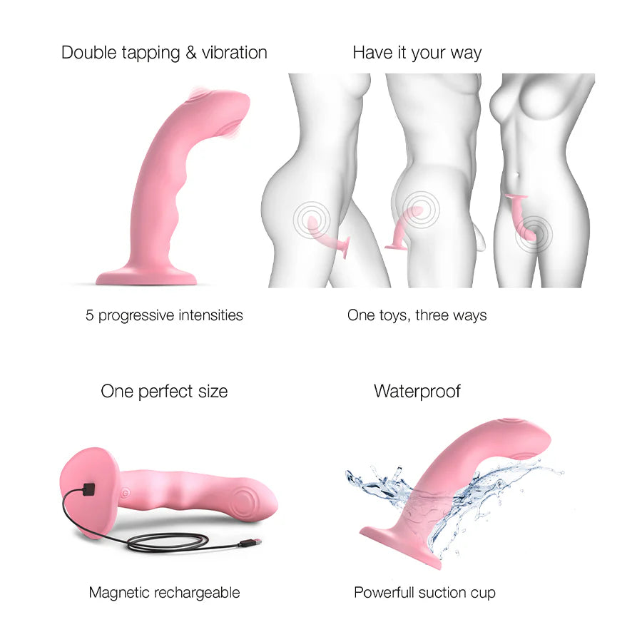 Tapping Dildo Wave Dildo by Strap-On-Me- The Nookie