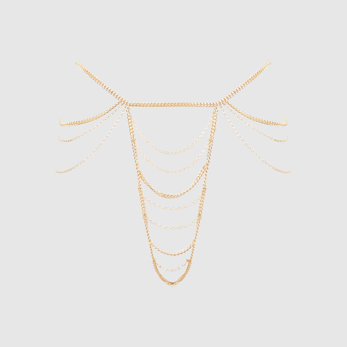 Chain Draped G-String in Gold Lingerie by House of Desire- The Nookie