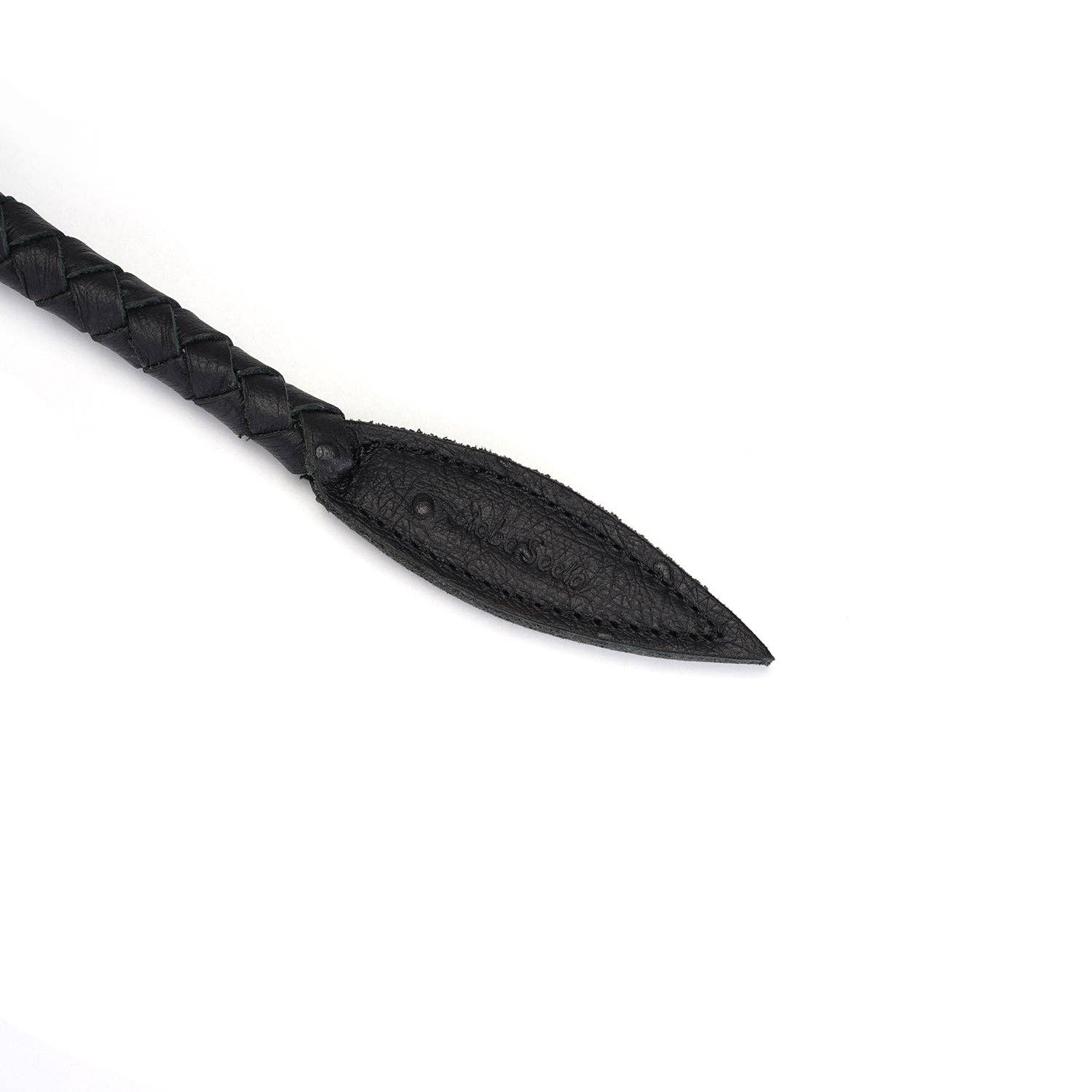 Demon's Kiss Black Leather Braided Bull Whip/ Horse Whip Kink by Liebe Seele- The Nookie