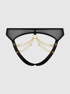 Eve Mesh & Chain Open Back Hipster Lingerie by House of Desire- The Nookie