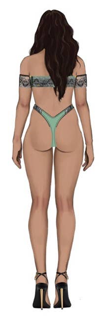 Lara Lace Strapless Push Up Bra & Tanga Set Lingerie by House of Desire- The Nookie