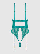 Helena Lace & Satin Wireless Open Back Teddy Lingerie by House of Desire- The Nookie