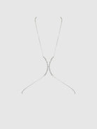 Silver Rhinestone Chest Bracket Lingerie by House of Desire- The Nookie