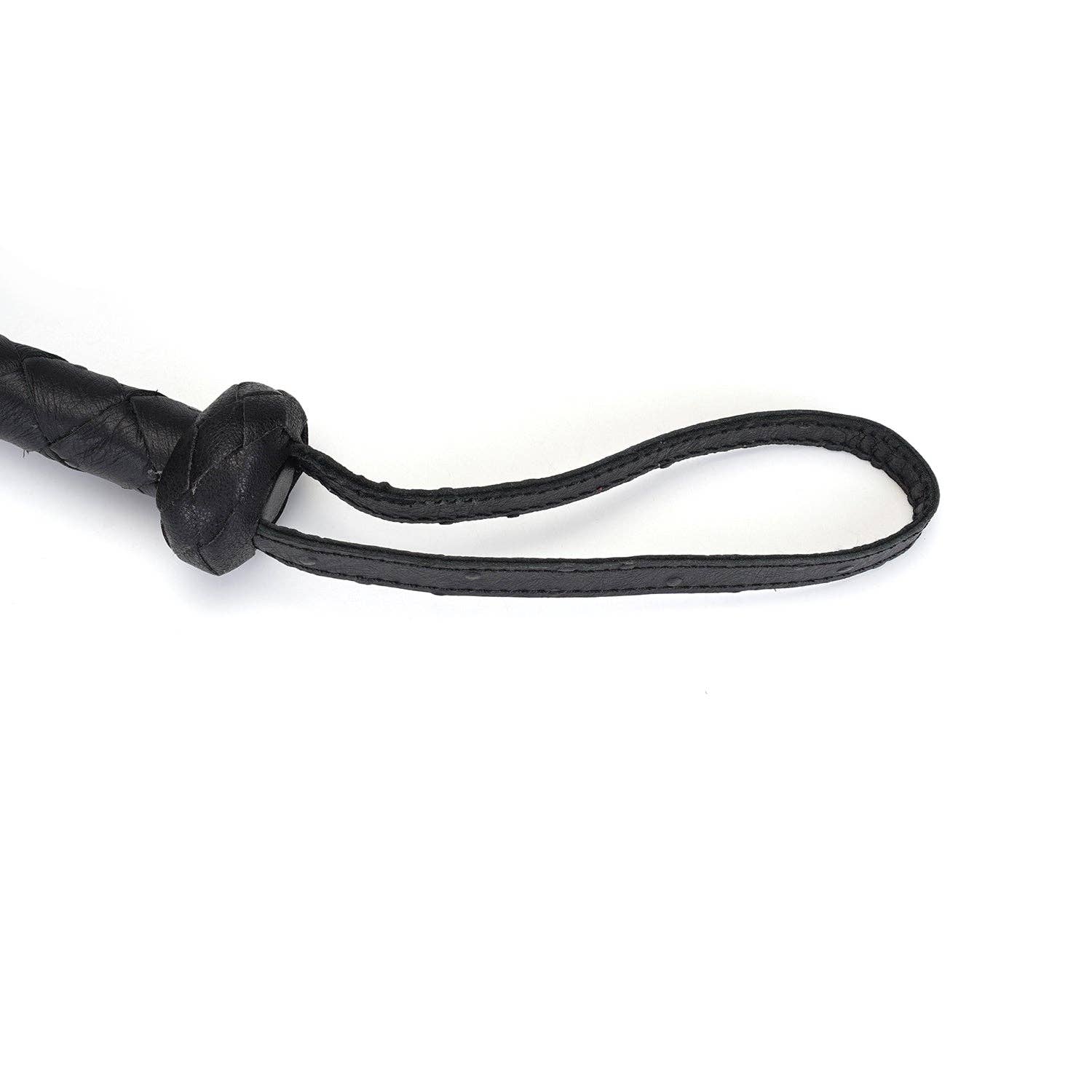 Demon's Kiss Black Leather Braided Bull Whip/ Horse Whip Kink by Liebe Seele- The Nookie