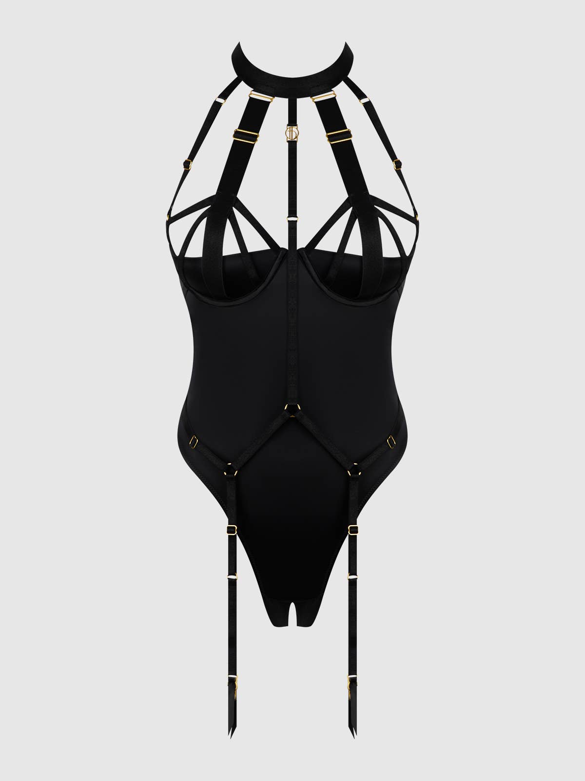 Devon Strappy Harness Teddy Lingerie by House of Desire- The Nookie
