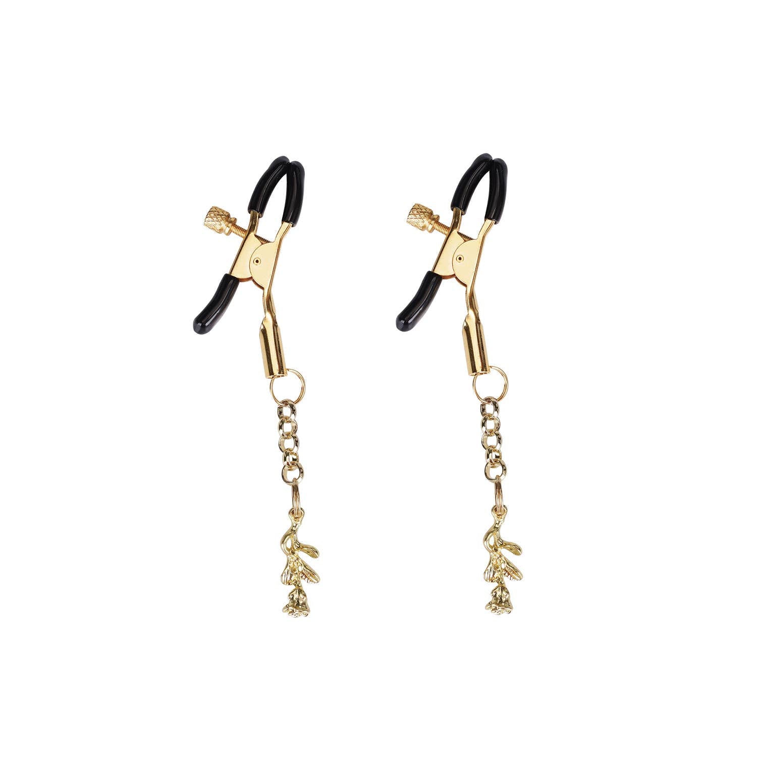 Gold Nipple Clamps: Rose Kink by Liebe Seele- The Nookie