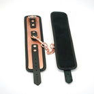 Rose Gold Leather Handcuffs Kink by Liebe Seele- The Nookie