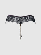 Jocelyn Lace & Pearl Crotchless Thong Lingerie by House of Desire- The Nookie