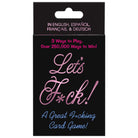 Let's F*ck Card Game Game by Kheper Games- The Nookie