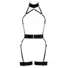 Alivia Black Playsuit with Gold Sliders Lingerie by Flash You & Me- The Nookie