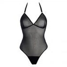 Black Mesh Thong Bodysuit Lingerie by Flash You & Me- The Nookie