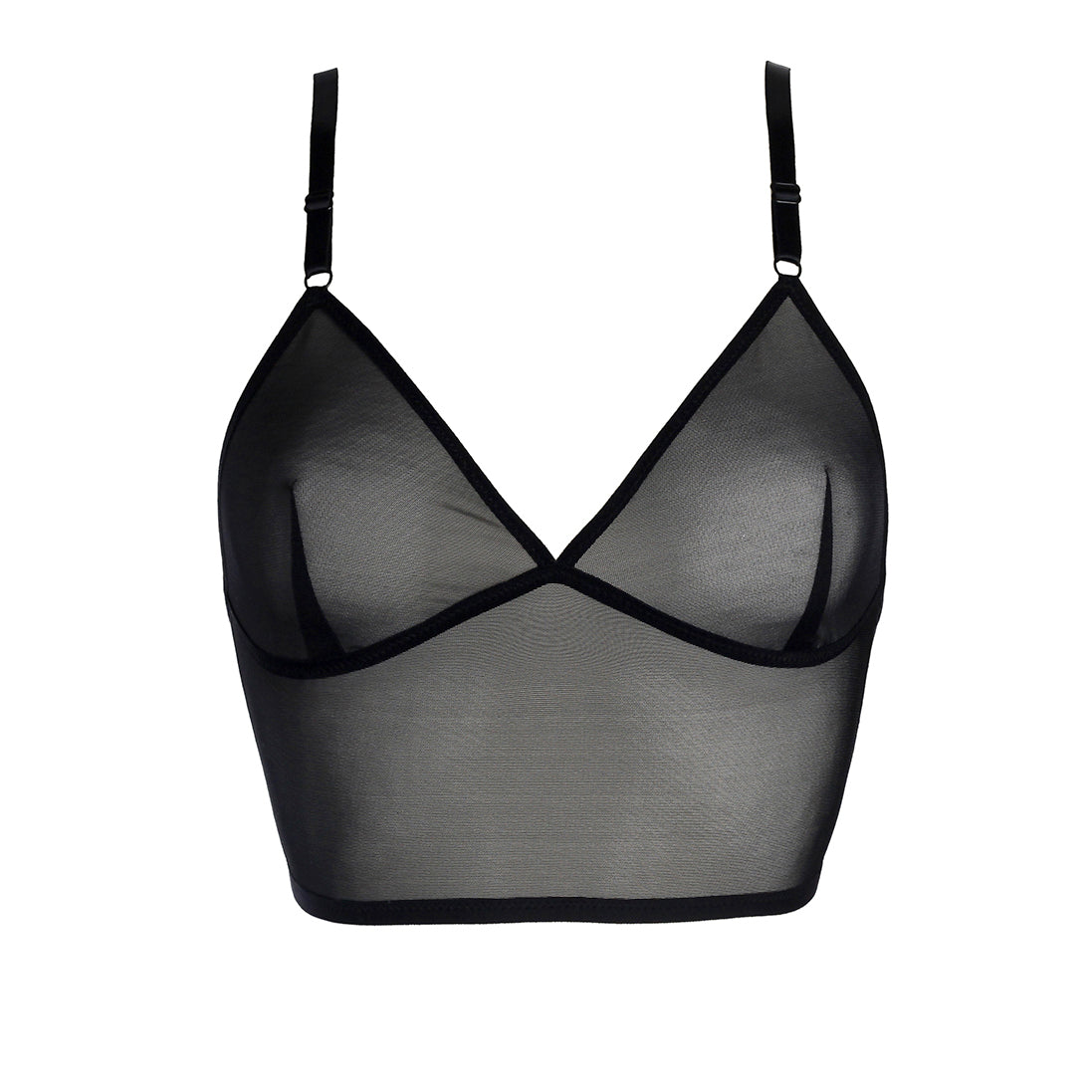 Black Mesh Triangle Top Lingerie by Flash You & Me- The Nookie