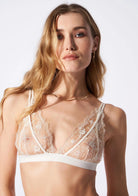 Après Minuit Triangle Bra in Pearl Lingerie by Atelier Amour- The Nookie