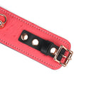 Angel's Kiss Cherry Blossom Leather Wrist Cuffs Kink by Liebe Seele- The Nookie