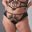 Dracona Bikini - Black/Butterscotch Lingerie by Thistle & Spire- The Nookie
