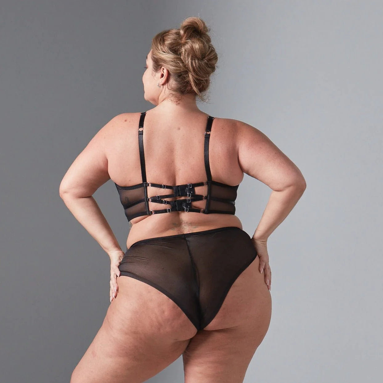 Dracona Bikini - Black/Butterscotch Lingerie by Thistle & Spire- The Nookie