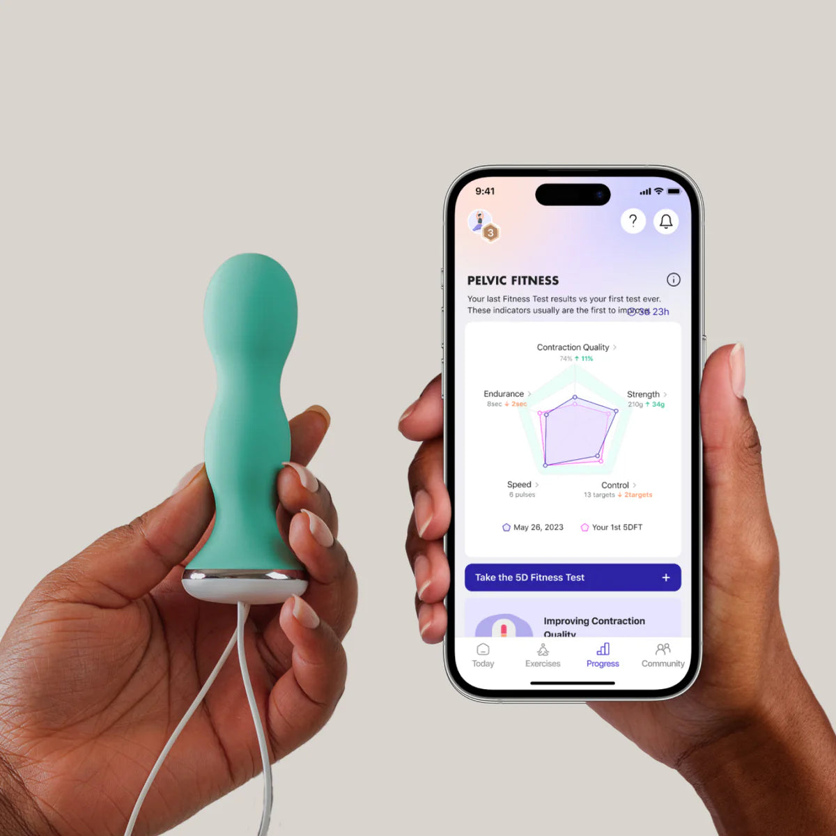 Perifit Kegel Exerciser with App Kegel Exerciser by Perifit- The Nookie