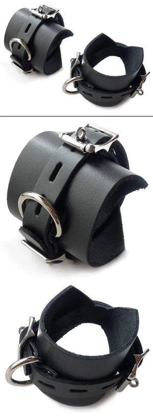 3" Locking/Buckling Ankle Cuffs Kink by Stockroom- The Nookie