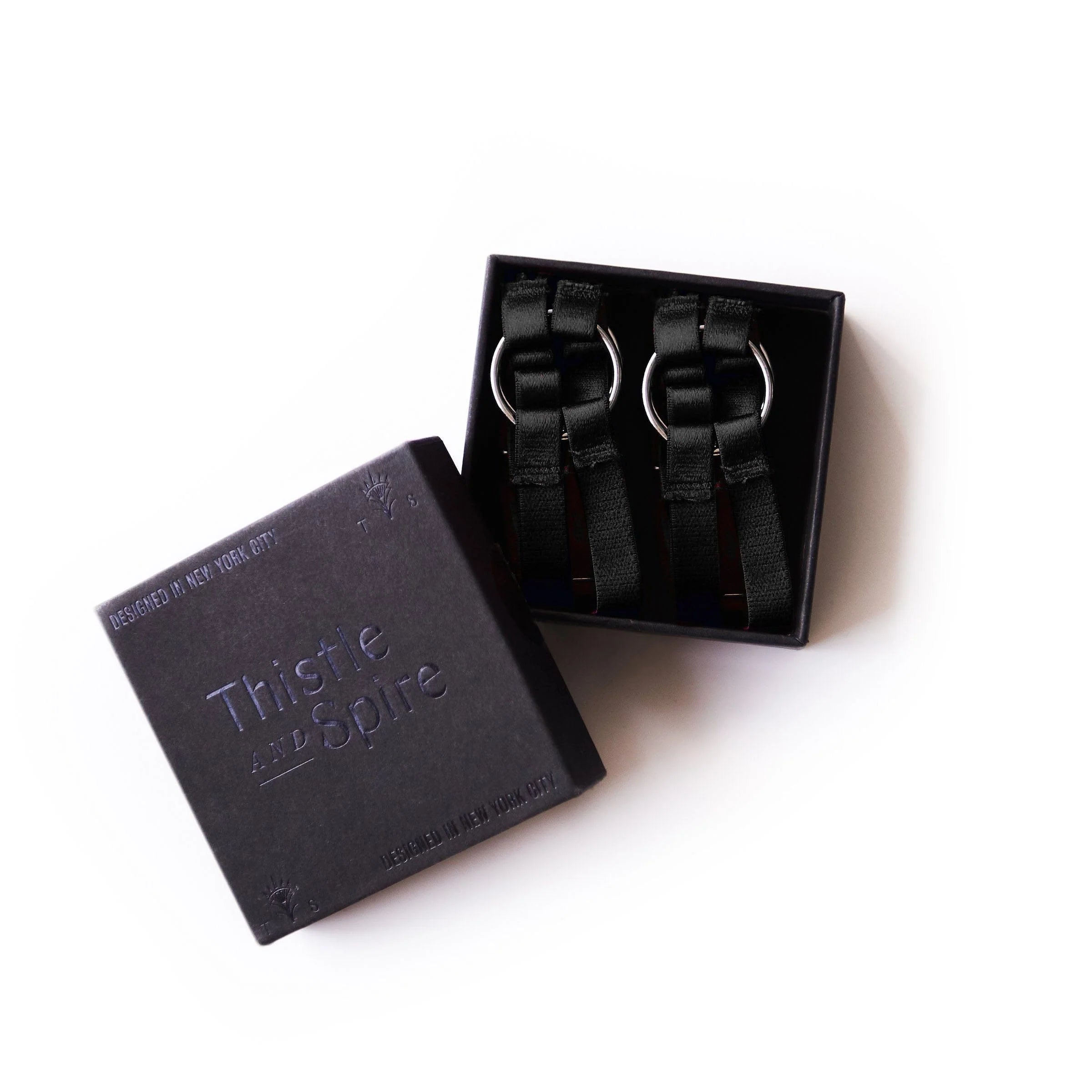 Strapped in Thigh Garters in Black Lingerie by Thistle & Spire- The Nookie