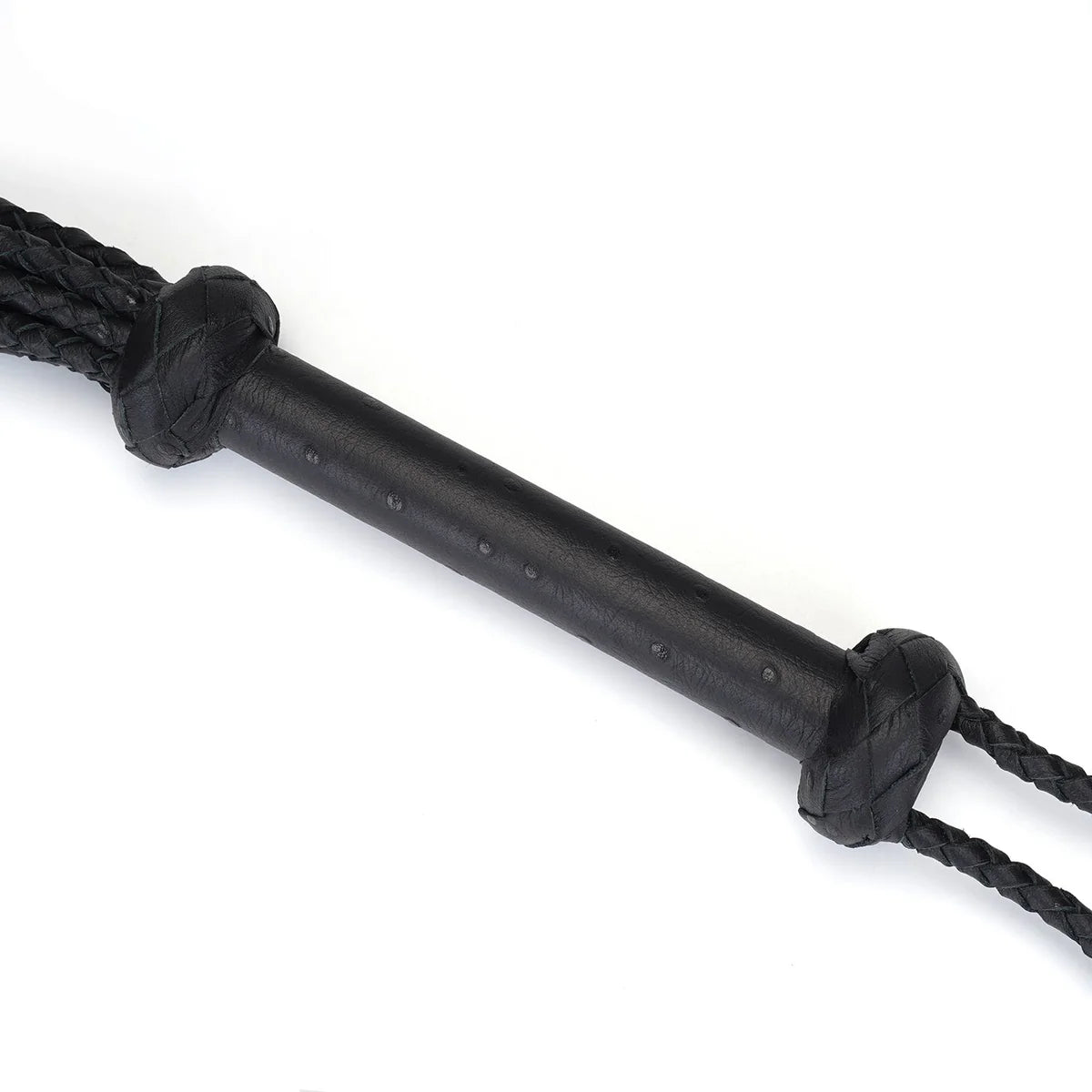 Devil's Kiss Black Leather Cat O'Nine Tails Flogger Kink by Liebe Seele- The Nookie