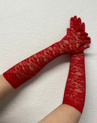 Opera Lace Gloves in Red Lingerie by Pamela Mann- The Nookie