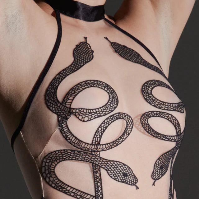 Medusa Bodysuit in Butterscotch Lingerie by Thistle & Spire- The Nookie