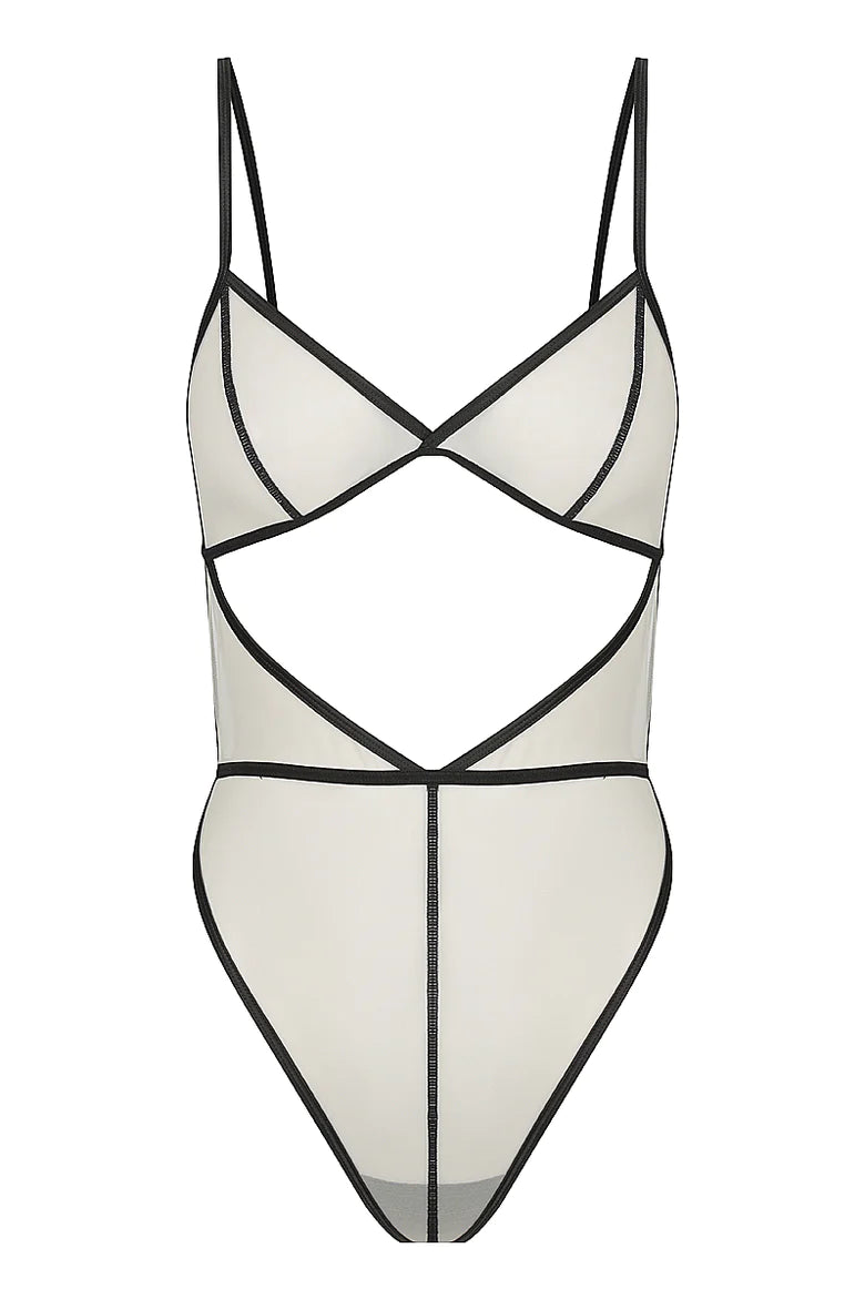Lexi Light Cut-Out Bodysuit Lingerie by RAVEN + ROSE- The Nookie