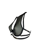 Obsidian High Necked Bra Black Lingerie by Elf Zhou- The Nookie