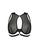 Obsidian High Necked Bra Black Lingerie by Elf Zhou- The Nookie