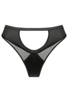 West Black Half Moon Cut-Out G-String Lingerie by RAVEN + ROSE- The Nookie