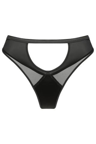 West Black Half Moon Cut-Out G-String Lingerie by RAVEN + ROSE- The Nookie